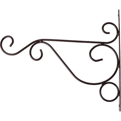 Support mural pour fleurs avec crochet, décoration, panier suspendu, simple (1/5)