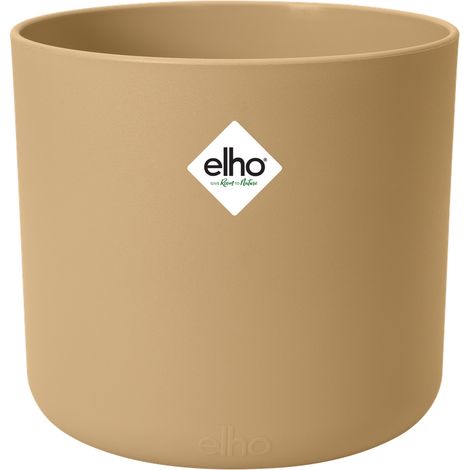 Elho B.for Soft Rond 14 - Beige - L 14 x B 13.8 x H 13 cm - intérieur - 100% recyclé (1/4)