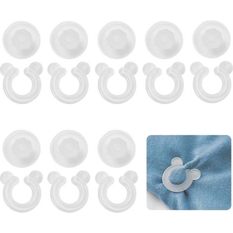8 clip per copripiumino, fermagli angolari per piumino, clip antiscivolo per tenere fermo il piumino, chiusura di bloccaggio (1/5)