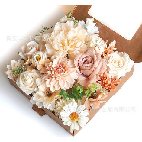 Fleur artificielle-Soie artificielle-Décoration DIY-Modèle H117-Boîte cadeau (1/5)