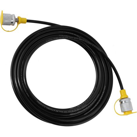 Flexible Hydraulic Hose 64MPa, 5 Meters, M16 Female Threads, Black Color for High-Pressure Testing