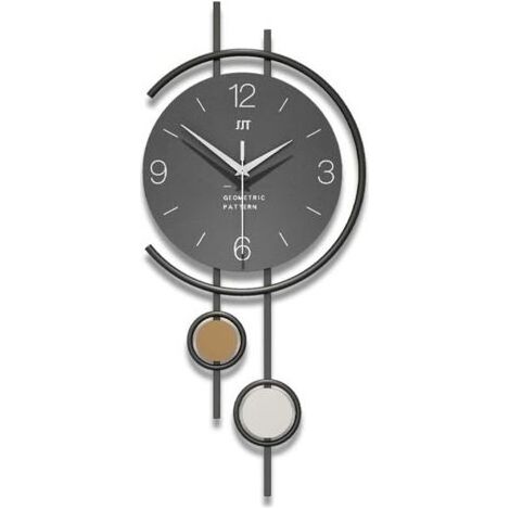 Minimalistische, kreative Wanduhr mit Metallrahmen, dekorativ, 25 x 25 cm, geräuschlos, batteriebetrieben (1/5)