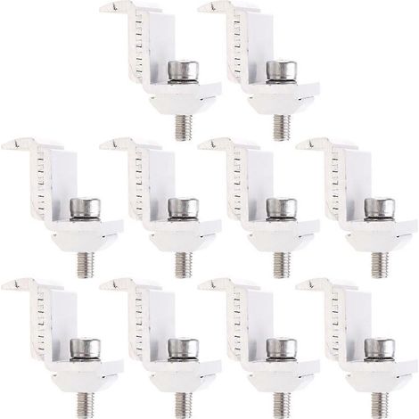 10 pièces de pince réglable, bloc de 39 mm, composants de support de montage pour panneau solaire (1/3)