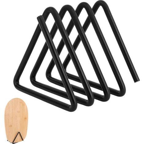 Organizador de tablas de cortar - soporte triangular para tapas de ollas - Dimensiones: 10 x 9,3 x 9,3 cm (1/5)