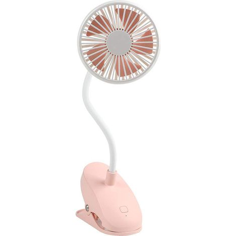 Mini ventilateur à pince à 3 vitesses avec tuyau flexible coudé. (1/5)