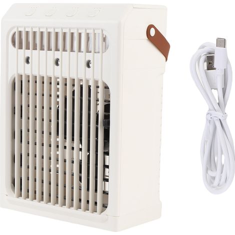 Desktop Air Cooler 10W 900ML 3 Wind Speeds USB Portable Air Conditioner Fan with Humidifier and Colorful Night Light