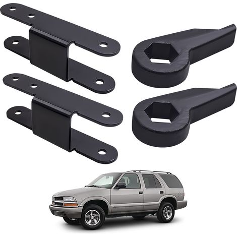 Front Lift Torsion Keys + 2'' Rear Shackles for GMC S15 Jimmy 1982-04 4WD (1/5)