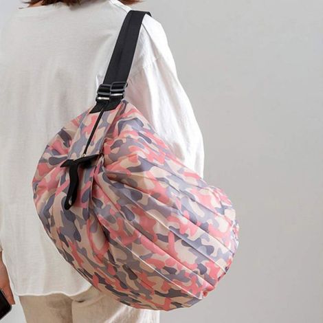 Sac Fourre-Tout - Nylon Pliable - Réutilisable Et Lavable - Pour Courses Voyages Usage Quotidien - 1 Pièce (1/4)