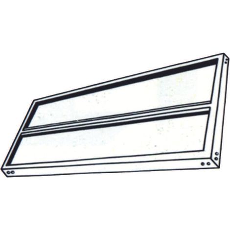 Ripiano unificato rinforzato Prometal 50x100 cm per scaffale versione a bullone colore grigio (1/6)