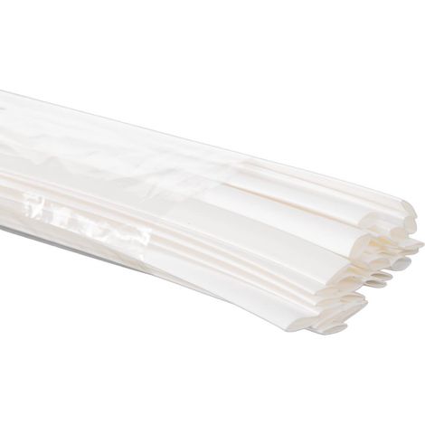 Tubo termoretraibile 9.5 mm - bianco - 25 pz (1/2)
