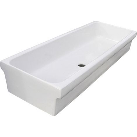 Kanalwaschbecken aus Keramik 90x45x20 cm (1/5)
