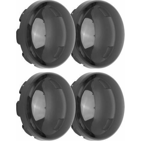 Set mit 4 Motorrad-Blinkerabdeckungen, 6 cm (2,36 Zoll), aus ABS, universelles Zubehör, rauchfarben (1/5)