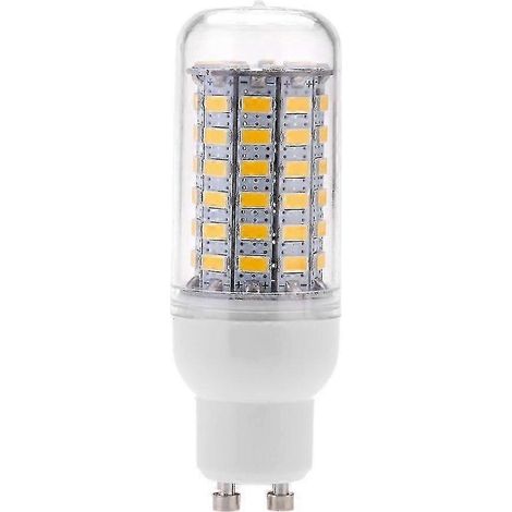 Ampoule LED GU10 10W 69 SMD type maïs, éclairage à 360°, économie d'énergie, 200-240V, blanc chaud (1/5)