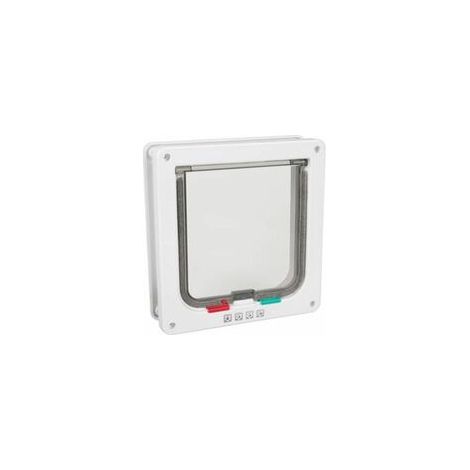 Puerta para gatos de 4 vías - Color blanco (1/2)