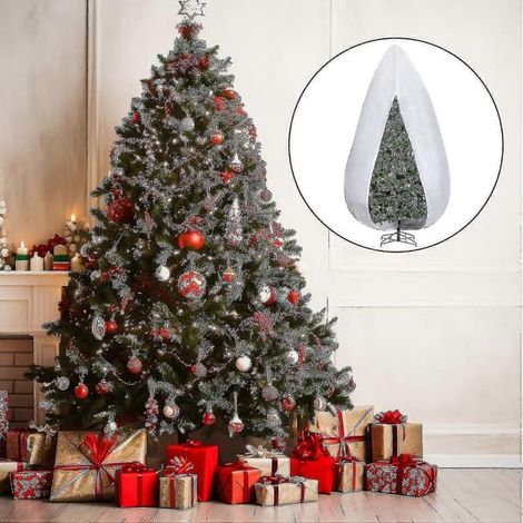 Sac de rangement pour sapin de Noël sur pied 2,74 m x 1,22 m - Housse de rangement ajustable pour sapin de Noël - Non tissé Kb