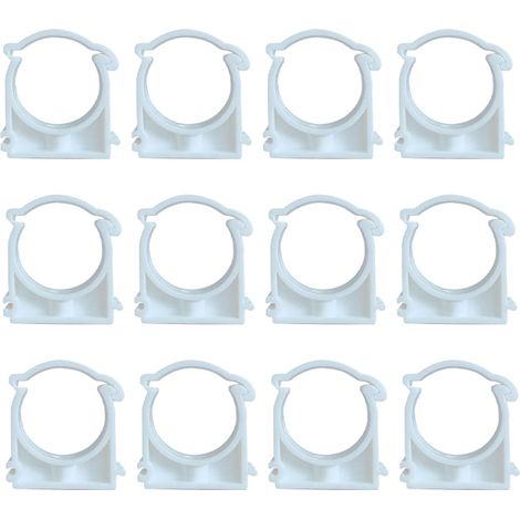 Lot De 12 Diamètre intérieur 40mm Collier Serrage Tuyau diamètre unique,Clips de Tuyau en Plastique,pour Conduite D'eau,Tuyau de Gaz (1/3)