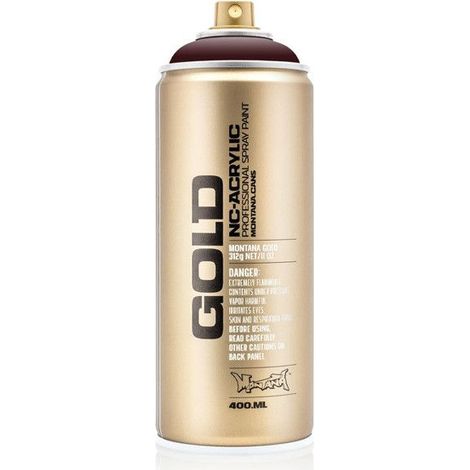 Bombe de peinture - Gold - Acrylique - Wine red - G8115 - 400ml - Montana Cans
