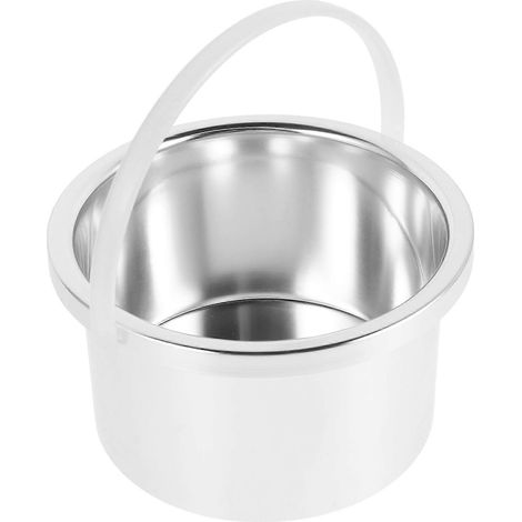 Chauffe-cire en aluminium argenté, récipient de rechange pour fondoir à cire d'épilation (1/5)