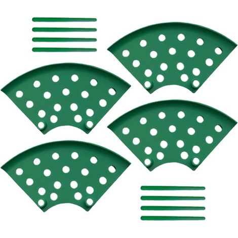 Juego de soportes para fresas - Jaula para plantas - Protege la fruta - Colocación sin tierra - Aprox. 17,5 x 9 cm - Verde (1/5)