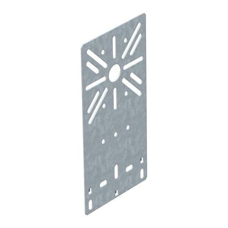 OBO Bettermann Placa de montaje diseño plano 235x120 Acero cincado, 7084757