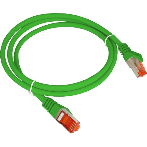 Cavo patch S/FTP cat.6A lsoh 0,25 m verde alantec