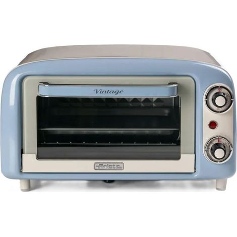 Ariete Forno Elettrico Vintage 3919 Celeste 10L 800W Doppio Vetro Grill Timer 60min (1/5)