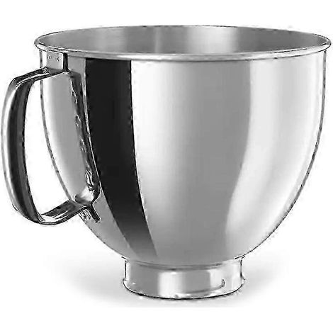 Bol en inox pour robot pâtissier KitchenAid Classic et Artisan Series 4,5-5 pintes à tête inclinable, acier inoxydable 304, 5 pintes (1/5)