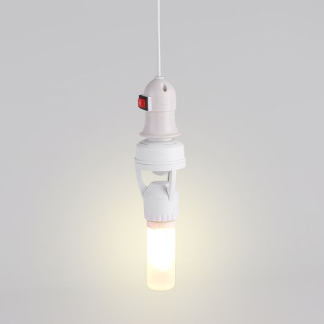 E27 lampe à LED porte-ampoule interrupteur prise réglable capteur de mouvement infrarouge AC110-240V (1/5)