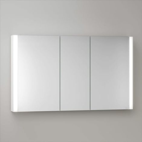 Keuco Royal Metis LED Aufputz-Spiegelschrank 120 x 71 cm, 3 Türen mit Spiegelheizung, französiche Ausführung (1/5)