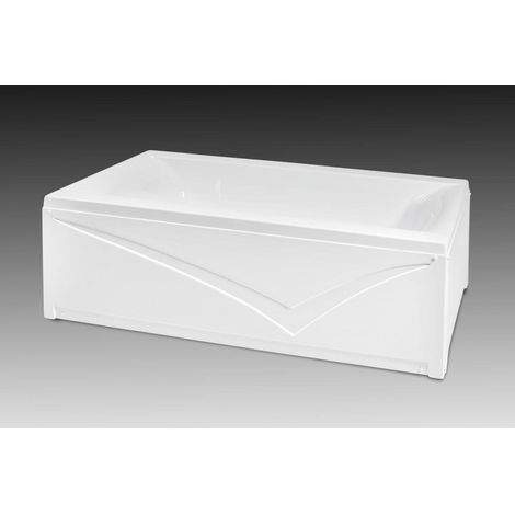 Baignoire LINEA avec tablier et appui tête, 150/170/180 et 190 x 70 x 58 cm - 170cm
