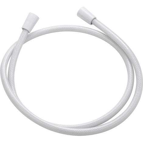 Flessibile laccio doccia in PVC bianco antitorsione 200 cm (1/2)