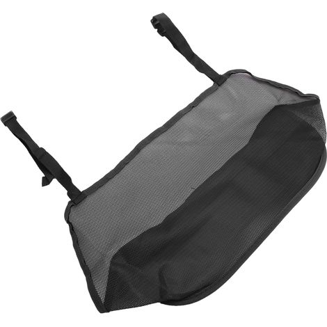 Filet de rangement pour voiture entre sièges, support sac à main en maille pliable suspendu, organisateur auto polyester noir 40x26x14 cm 1 pièce (1/5)