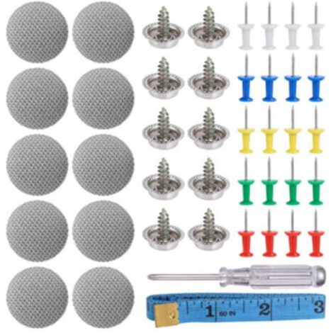 65PCS Bouton d'outils de Toit de Voiture Décoration Voiture Fixation Bouchon à Vis Réparation de Toit de Voiture Boucle Fixe de Toit de Voiture Bouton Ciel de Toit Voiture pour Fixe (1/4)