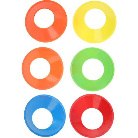 Lot de 10 cônes de sport pour football, soccer et exercices d'agilité, marqueurs de terrain de jeu (1/5)