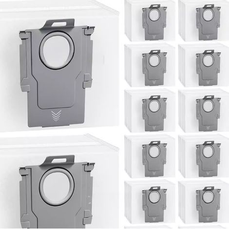 12-pack of patented dust bags for Roborock G10S/G20/S7/S8/Q5 robot vacuums