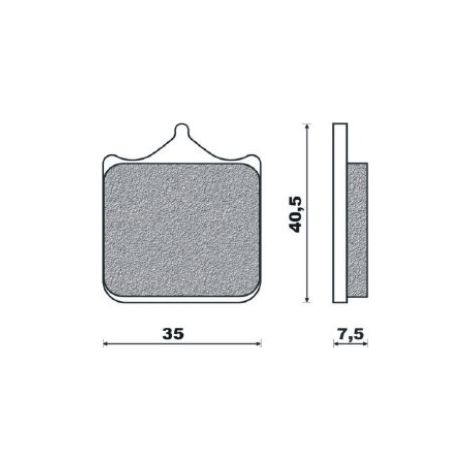 PASTILLAS DE FRENO BRENTA KH322/4 DE METAL SINTERIZADO (DORADO) (FT 4107)