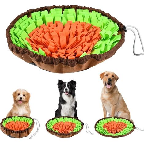 Tapis olfactif pour chiens, antidérapant, portable et facile à nettoyer, pour l'entraînement à l'intelligence et au pistage, Slow Food (1/4)