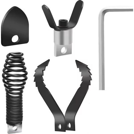 Ensemble de Déboucheur de Canalisation, Tête de Cutter et Tarif en Acier Inox – Machine de Décrassement pour Câbles de 5/16 à 3/4 Pouce (1/5)