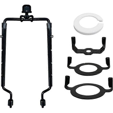 7Inch Lamp Shade Harp Holder Black Horn Frame Lampshade Bracket (1/5)