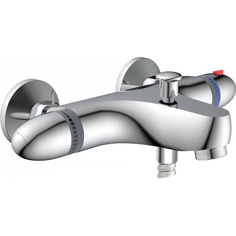 Mitigeur baignoire thermostatique - Chromé - Système encastré - MIT/BAI/SUP/CRO (1/4)