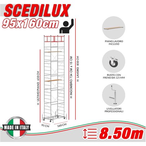 Trabattello SCEDILUX Altezza lavoro 8,50 metri