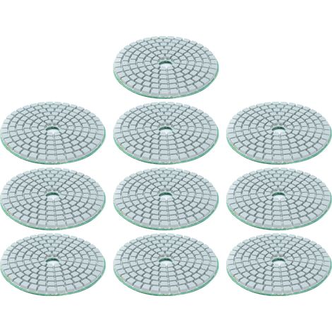10 Disques de Polissage Diamant 3 Pcs Lot Meule Souple Eau Granit Marbre Grain 1000 Abrasif Accessoire (1/5)