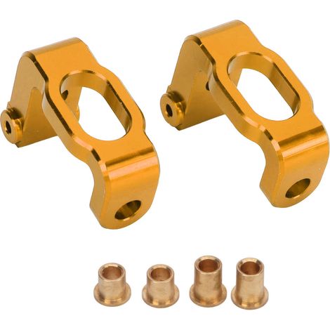 Zweiteilige Vorderradhalterung aus Aluminiumlegierung, Drehpunktblock für LC Racing PTG-2 1/10 RC-Car, goldfarben (1/5)