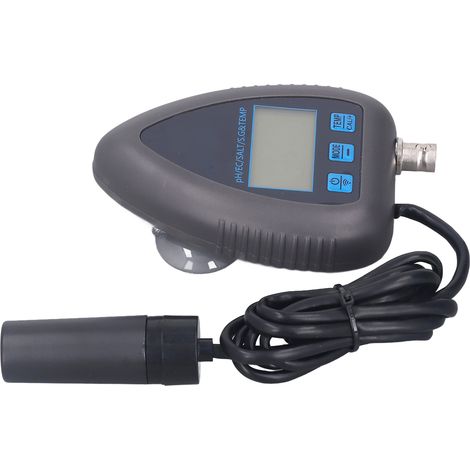 Testeur intelligent de qualité de l'eau WiFi pour le contrôle du pH, de la conductivité électrique, de la salinité, de la densité et de la température. Prise UE 230-240 V. (1/5)