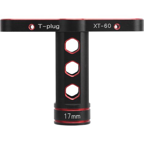 17mm douille hexagonale en aluminium pour écrous RC, manchon T d'entretien pour voiture de course tout-terrain 1/8 RC (Rouge) (1/5)