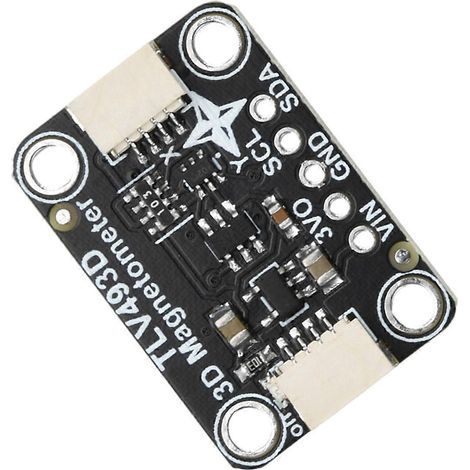 Module magnétomètre triaxial TLV493D avec interface I2C, compatible avec STEMMA QT Qwiic (brochage non soudé). (1/5)