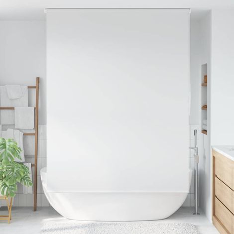 vidaXL Persiana enrollable de ducha 160x240 cm blanco (1/5)