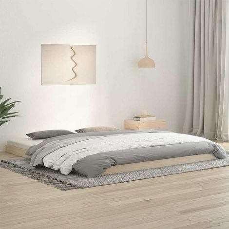 Cadre de lit sans matelas 180x200 cm bois massif de pin (1/5)