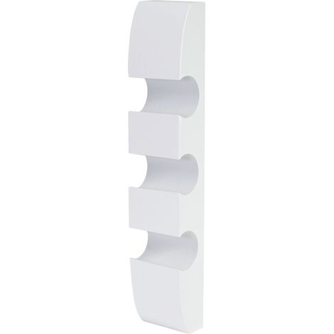 [JAMAIS UTILISÉ] Étagère à vin Colmar, étagère murale à bouteilles en bois, pour 3 bouteilles 54x13x9cm, blanc