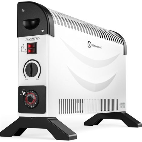 MONZANA® 2000W Convector Heater  Free Standing & Wall Mounted Electric Heater with Timer, Thermostat & 3 Heat Settings – Portable, Energy Efficient Room Heater for Home, Office & Bedroom